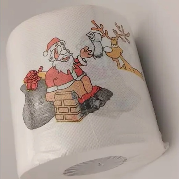 Santa Claus & Reindeer Gag Toilet Paper | Funny Christmas Novelty Gift - Picture 6 of 16